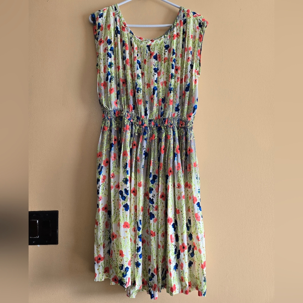 Yoana Baraschi Floral Multicolor Dress For Spring Size M
